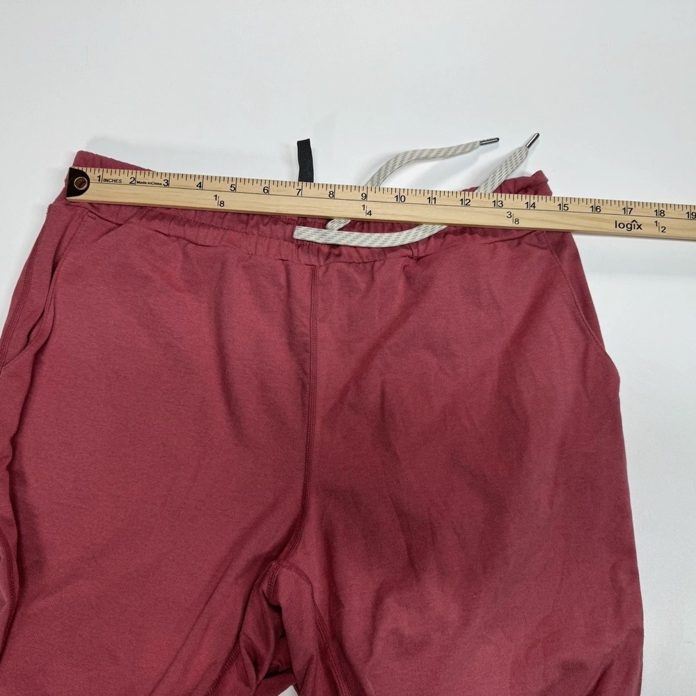 Vuori Performance Jogger Heathered Light Red Dream Knit Tapered Pants Medium - Picture 6 of 11